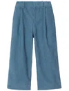 Burberry Ekd Corduroy Trousers In Blue