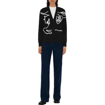 Burberry Ekd Cotton Blend Cardigan