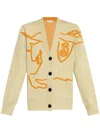Burberry Ekd Cotton-blend Cardigan In Nude