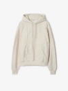 Burberry Sand Cotton Blend Sweatshirt In White