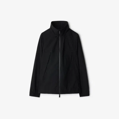 Burberry Cotton Blend Jacket In Black