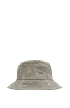 Burberry Ekd Cotton Bucket Hat In Heron