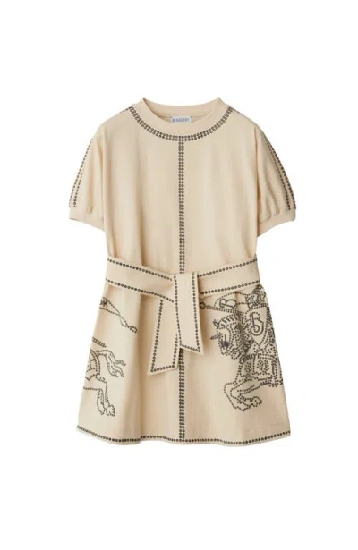 Burberry Kids'  Ekd Cotton Dress In Calico