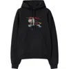 Burberry Equestrian Knight-embroidered Hoodie In Black