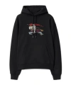 Burberry Equestrian Knight-embroidered Hoodie In Black