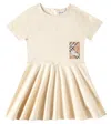 Burberry Ekd Cotton Jersey Dress In Beige