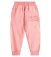 Burberry Ekd Cotton Jersey Sweatpants In Pink