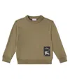 Burberry Ekd Cotton Jersey Sweatshirt In Brown