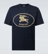 Burberry Mens Brand-print Crewneck Cotton-jersey T-shirt Black Xl