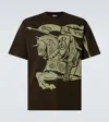 Burberry Men's Ekd Cotton T-shirt In Brown