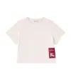 Burberry Girl's Racheal Ekd Label Short-sleeve T-shirt In White