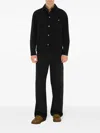Burberry Ekd Cotton Overshirt Jacket In Black