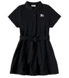 Burberry Kid Girl Jersy Dress In Black