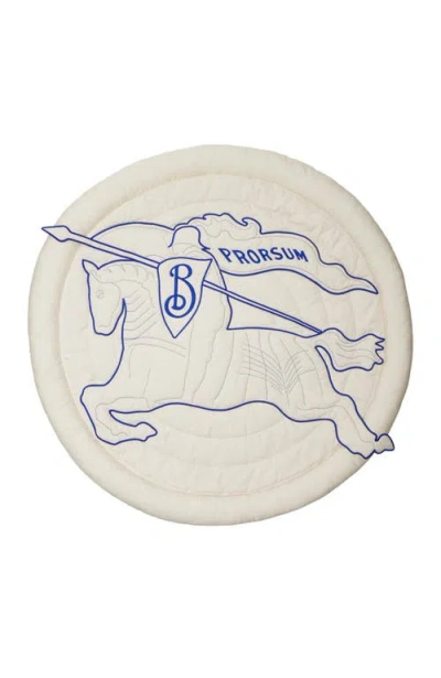 Burberry Ekd Cotton Playmat In White