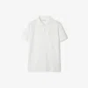 Burberry Chalk Pique Ekd Polo Shirt In Chalk