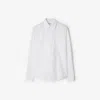 Burberry Cotton Ekd-embroidered Slim Shirt In White