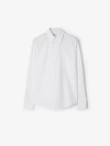 Burberry Cotton Ekd-embroidered Slim Shirt In White