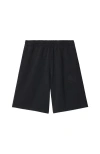 Burberry Logo-appliqué Cotton Shorts In Black