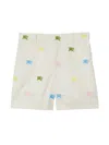 Burberry Ekd Cotton Shorts In White