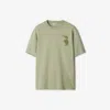 Burberry Ekd Cotton T-shirt In Artichoke