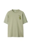 Burberry Ekd Cotton T-shirt In Artichoke