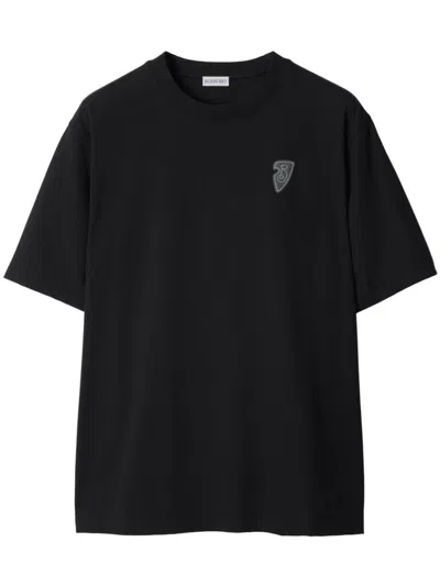 Burberry Ekd Cotton T-shirt In Blue