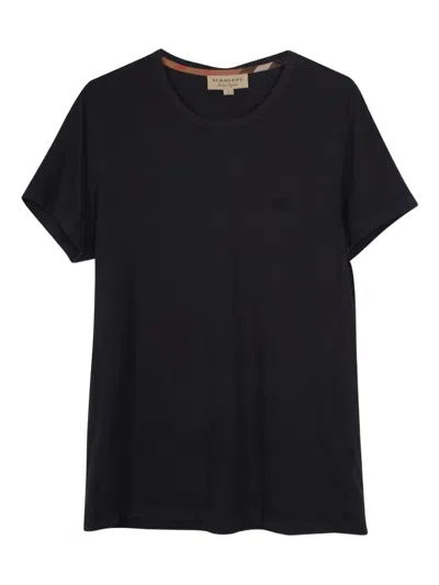 Pre-owned Burberry Ekd Cotton T-shirt In Blue