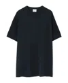 Burberry Ekd Cotton T-shirt In Blue
