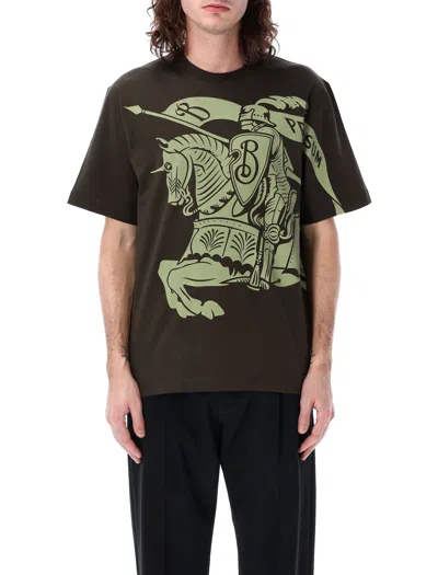 Burberry Ekd Cotton T-shirt In Brown