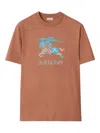 Burberry Ekd Cotton T-shirt In Brown