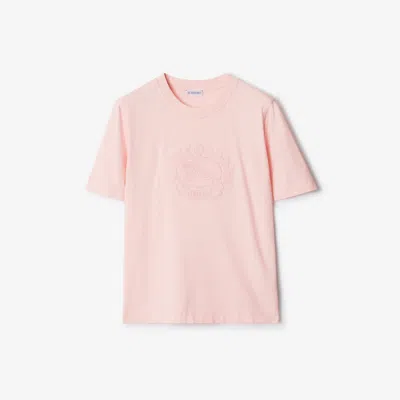 Burberry Ekd Cotton T-shirt In Cameo