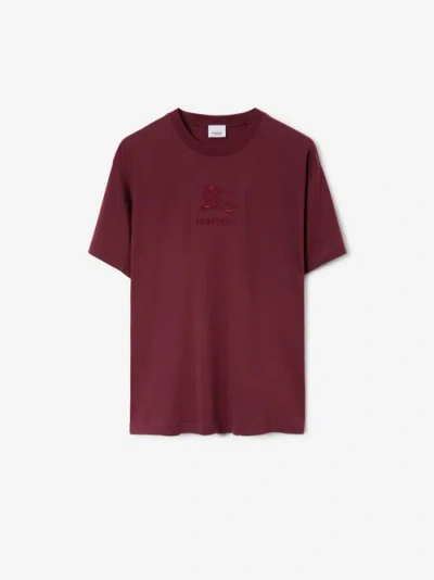 Burberry Ekd Cotton T-shirt In Pink