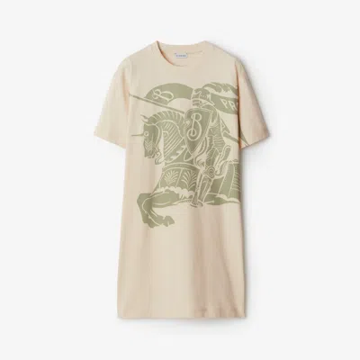 Burberry Ekd Cotton T-shirt Dress In Soap