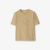 Burberry Oak Leaf Crest Ekd T-shirt In Flax