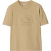 Burberry Oak Leaf Crest Ekd T-shirt In Flax