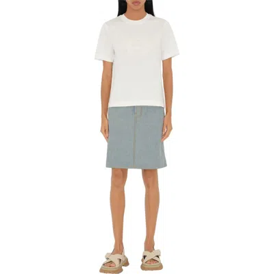 Burberry Ekd Cotton T-shirt In Gray
