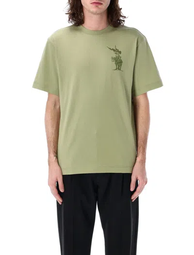 Burberry Graphic Print Cotton Jersey T-shirt In Green