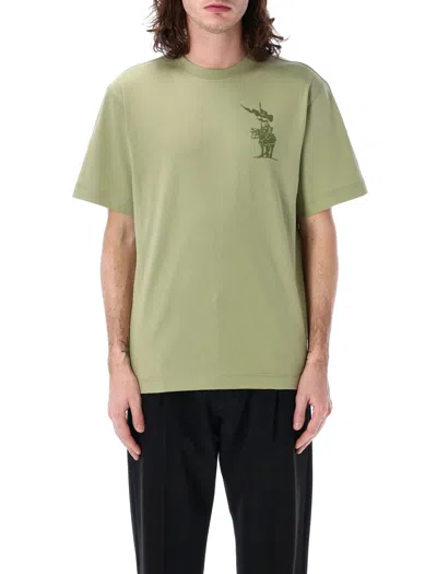 Burberry Graphic Print Cotton Jersey T-shirt In Green