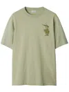 Burberry Ekd Cotton T-shirt In Green