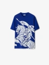 Burberry Ekd-print Cotton T-shirt In Knight