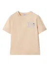 Burberry Ekd Cotton T-shirt In Neutrals