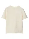 Burberry Ekd Cotton T-shirt In Neutrals