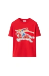 Burberry Ekd Cotton T-shirt In Red