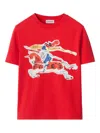 Burberry Ekd Cotton T-shirt In Red