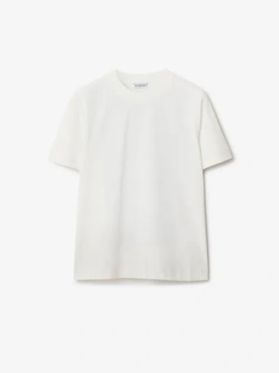 Burberry Ekd Cotton T-shirt In White