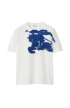 Burberry Logo Short-sleeved T-shirt In Salt