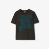 Burberry Equestrian Knight Cotton T-shirt In Snug