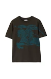 Burberry Equestrian Knight Cotton T-shirt In Snug
