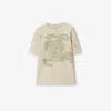 Burberry Ekd Cotton T-shirt In Soap