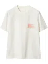 Burberry Ekd Cotton T-shirt In Weiss